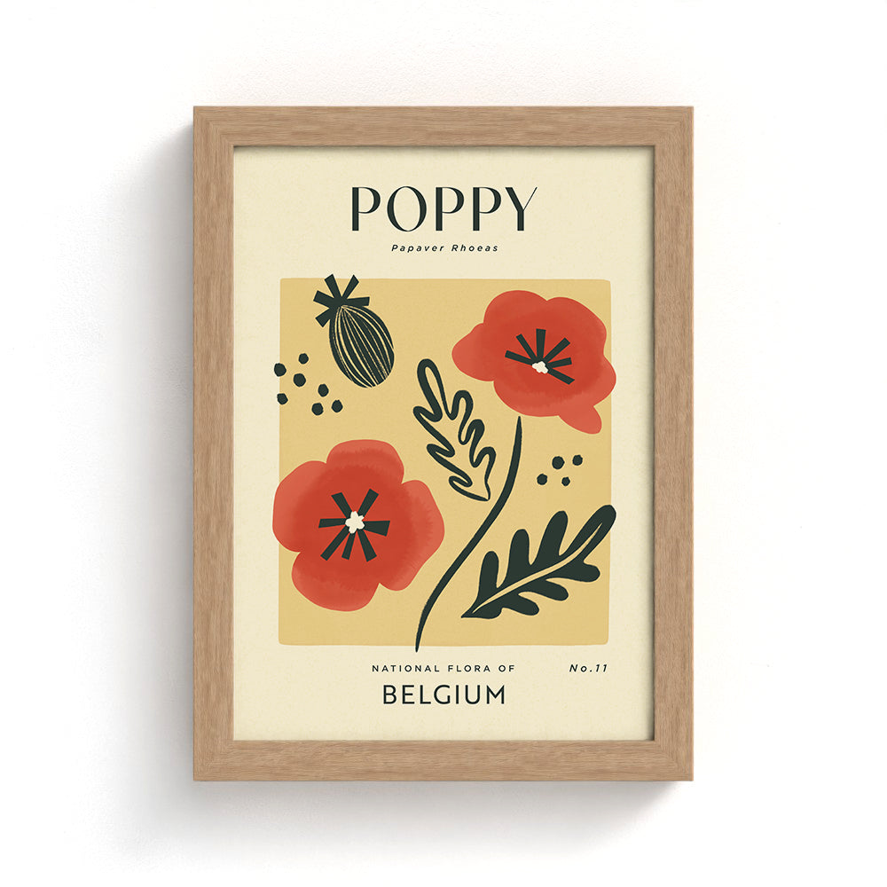 Poppy of Belgium Art Print