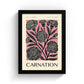 January Carnation Art Print