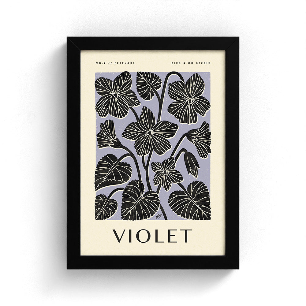 February Violet Art Print