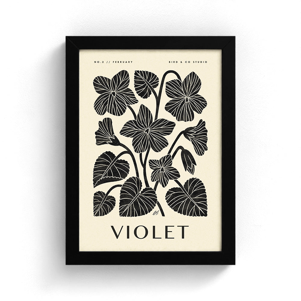 February Violet Art Print