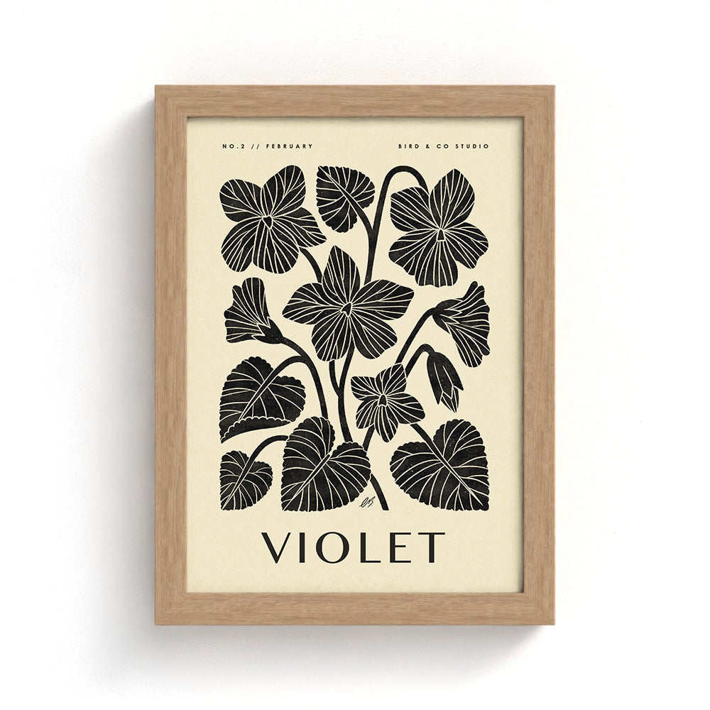 February Violet Art Print