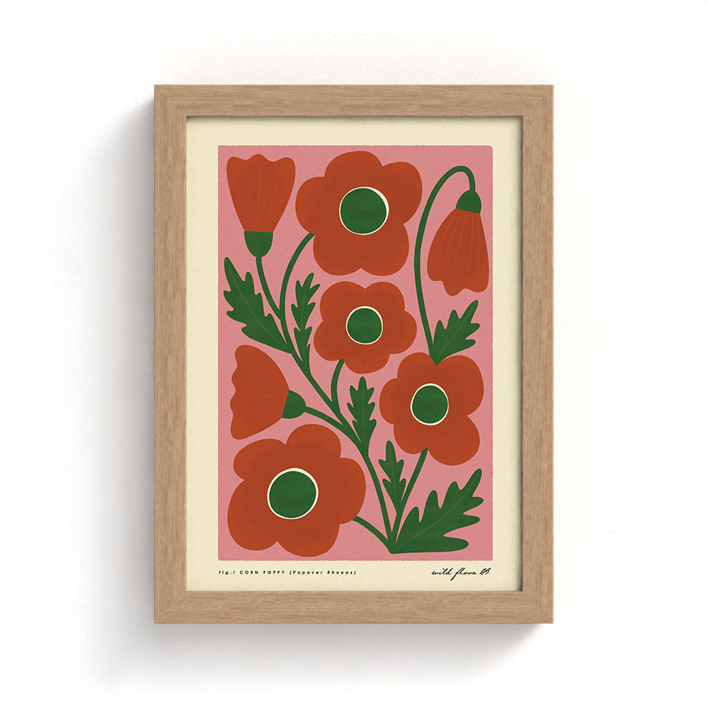 Corn Poppy Art Print