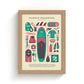 Paddle Boarding Kit Art Print
