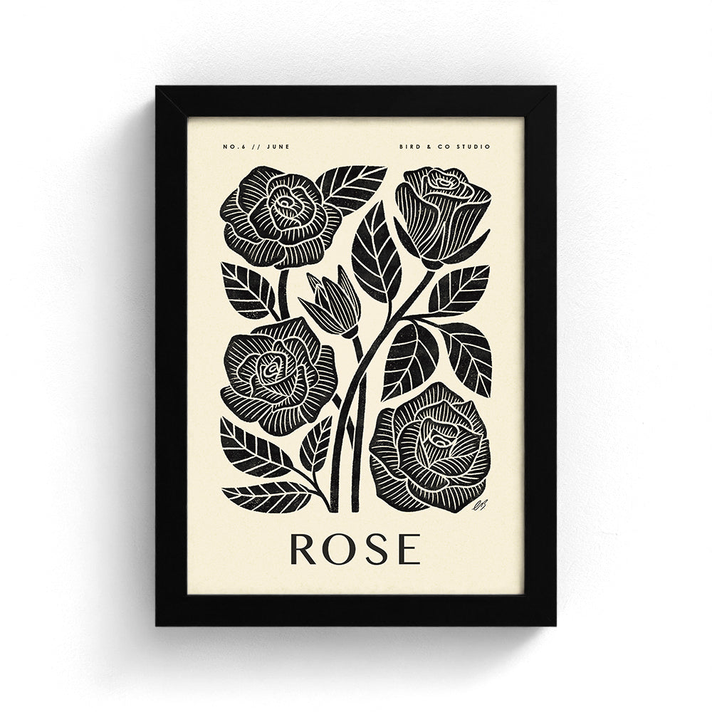 June Rose Art Print
