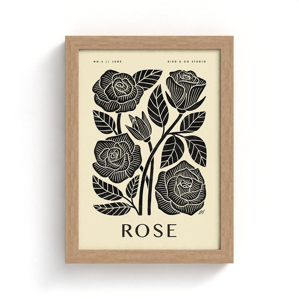 June Rose Art Print