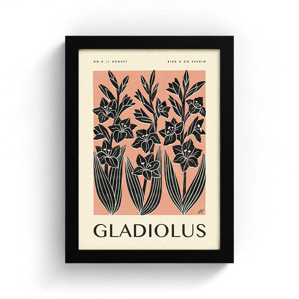 August Gladiolus Art Print