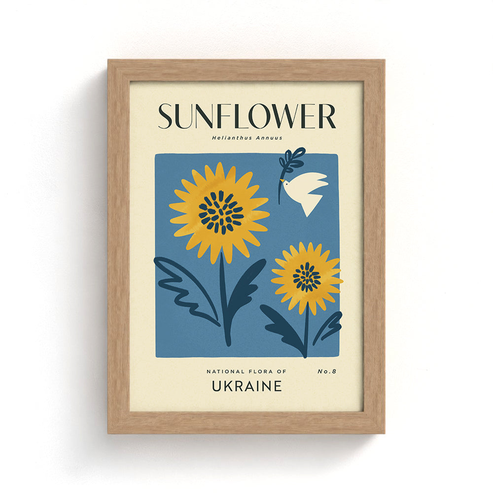 Sunflower of Ukraine Art Print