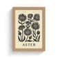 September Aster Art Print