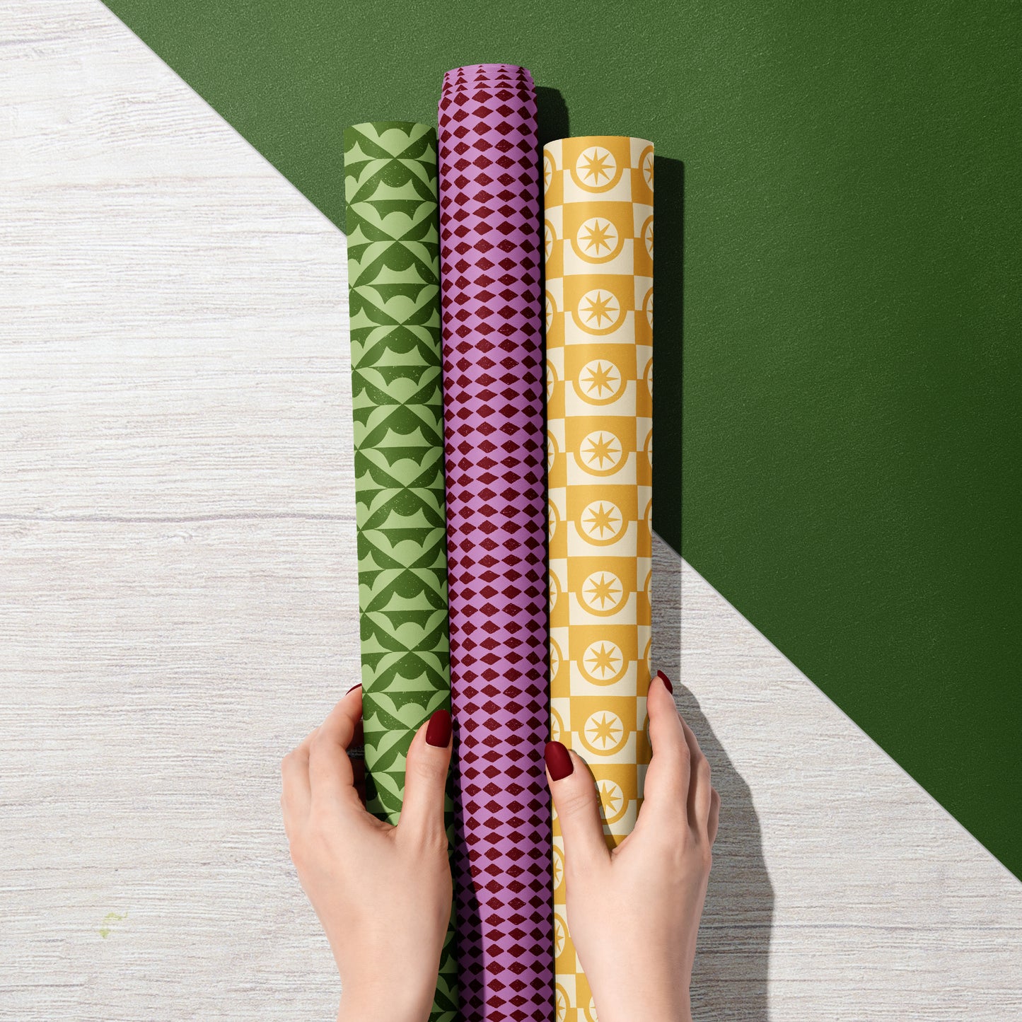 Plum Diamond Eco Gift Wrap