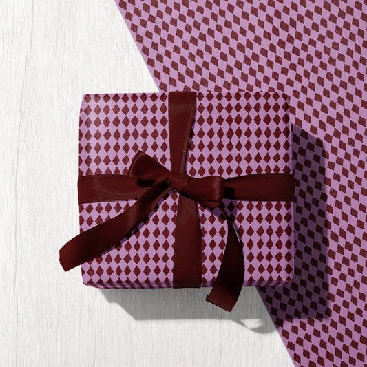 Plum Diamond Eco Gift Wrap