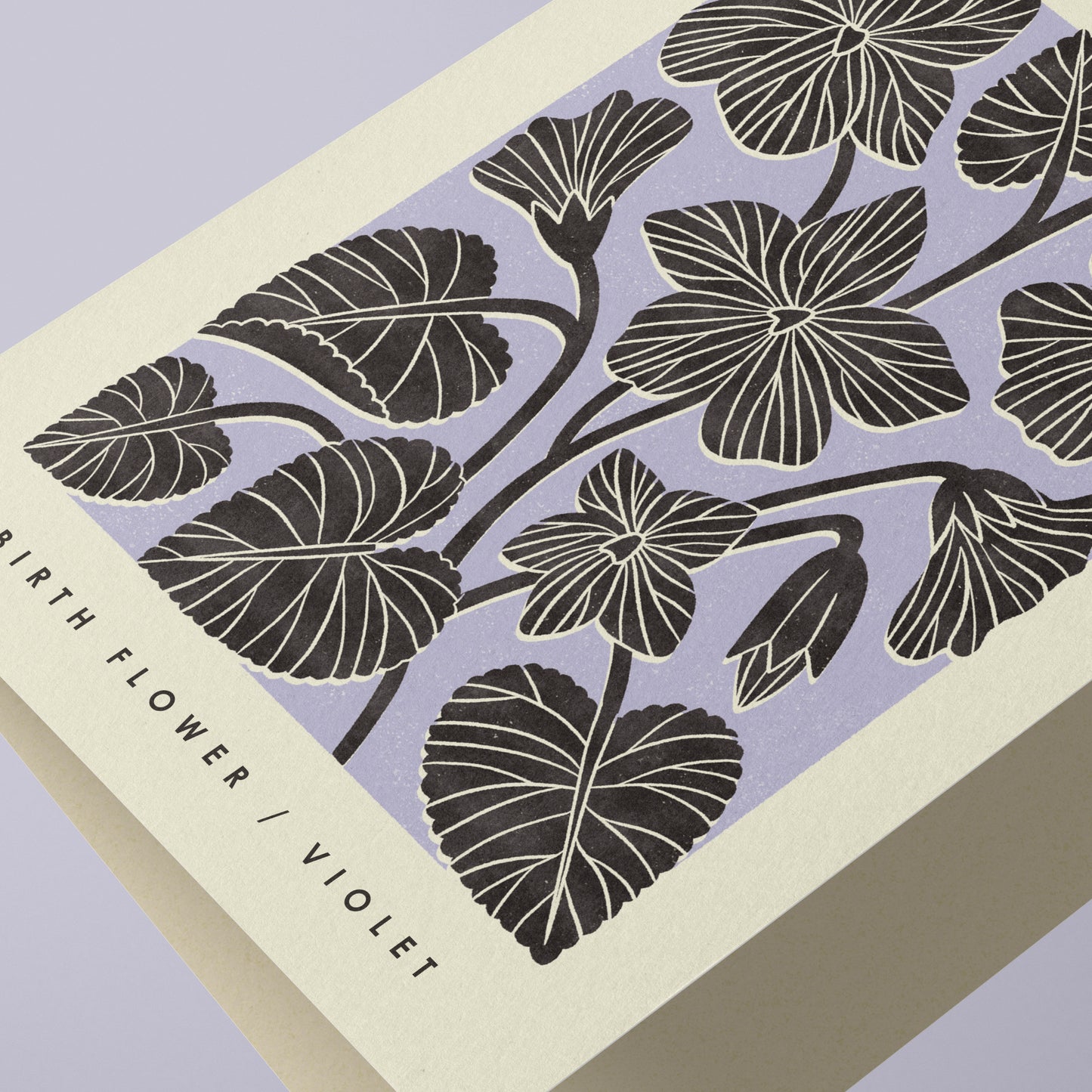 February Violet Reusable Art Card
