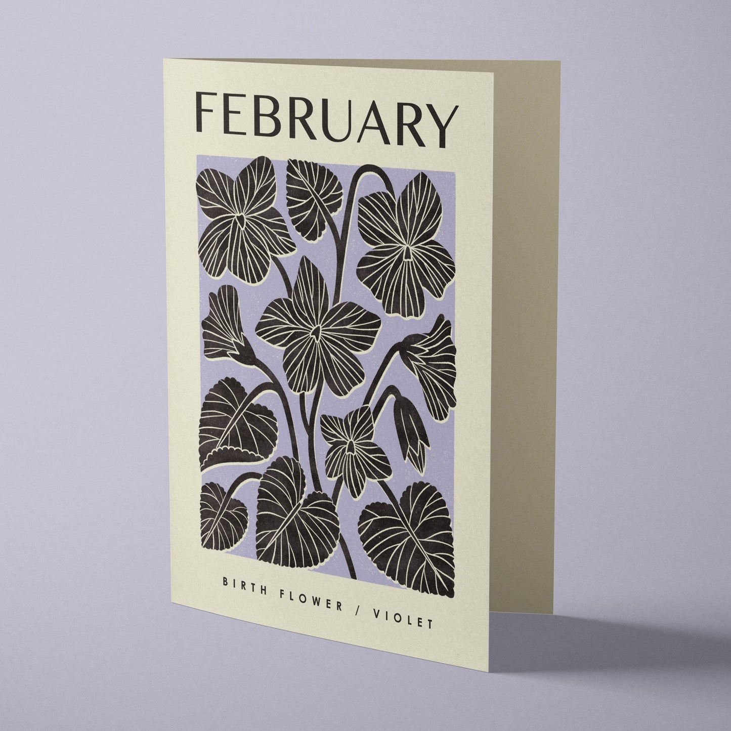 February Violet Reusable Art Card
