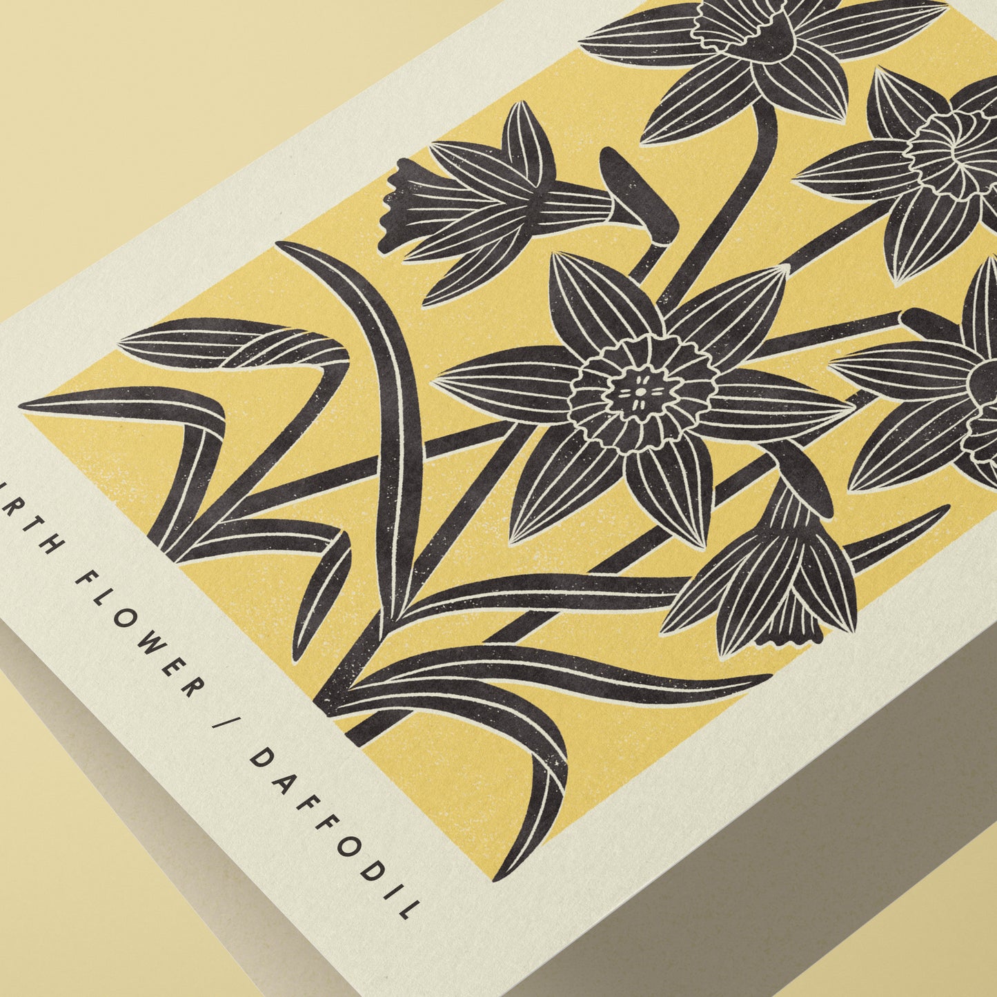 March Daffodil Reusable Art Card