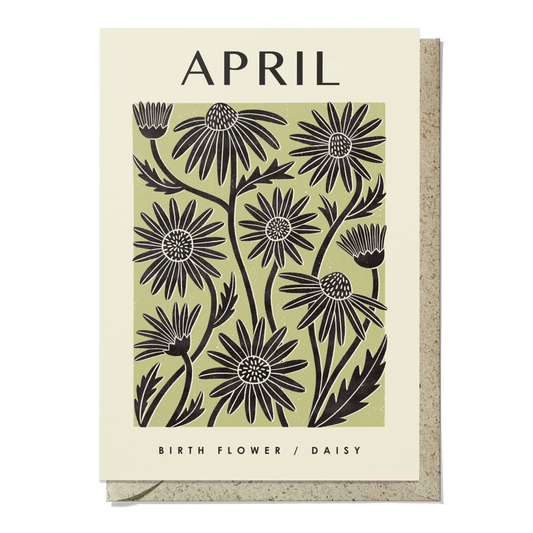 April Daisy Reusable Art Card