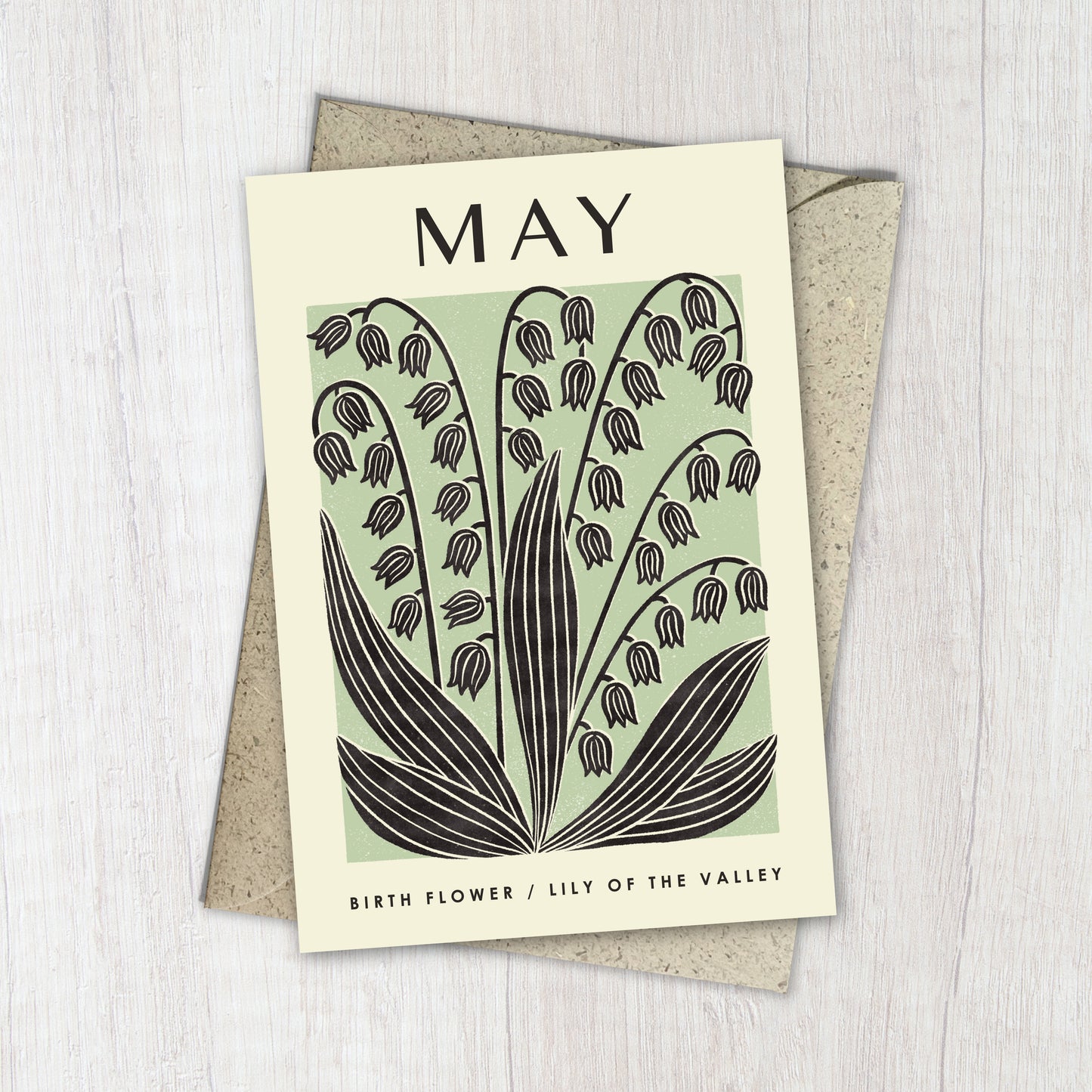 May Lily of the Valley Reusable Art Card