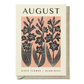 August Galdiolus Reusable Art Card