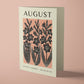 August Galdiolus Reusable Art Card