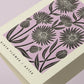 September Aster Reusable Art Card