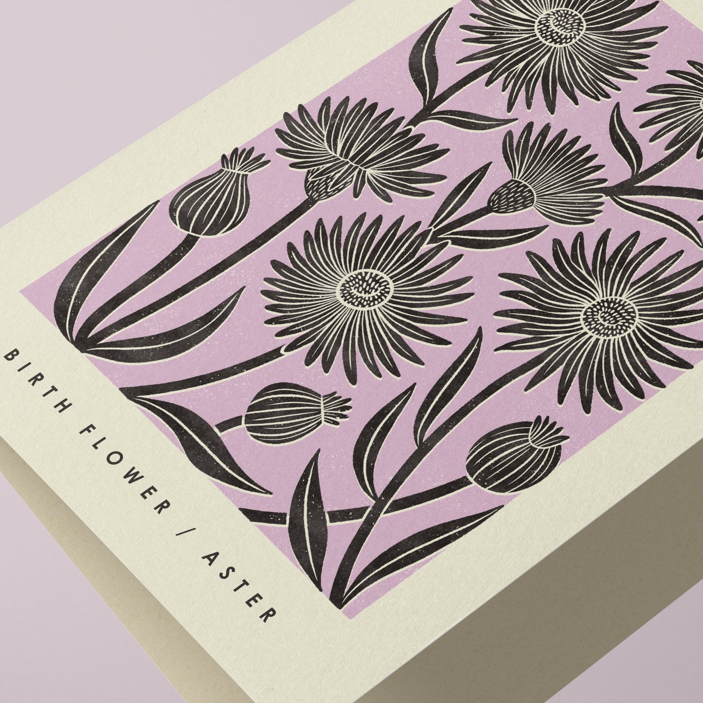 September Aster Reusable Art Card