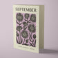 September Aster Reusable Art Card