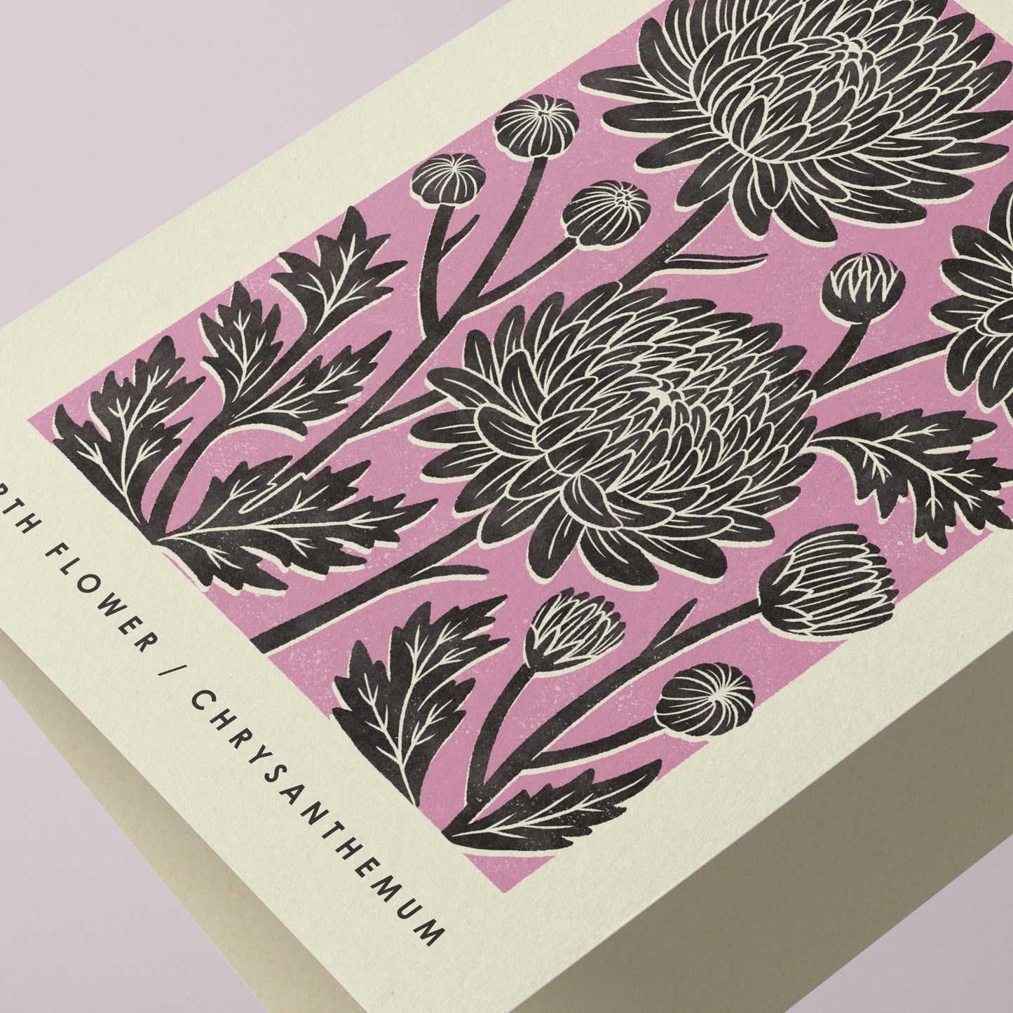 November Chrysanthemum Reusable Art Card