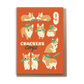 9 Crackers Corgis Christmas Card