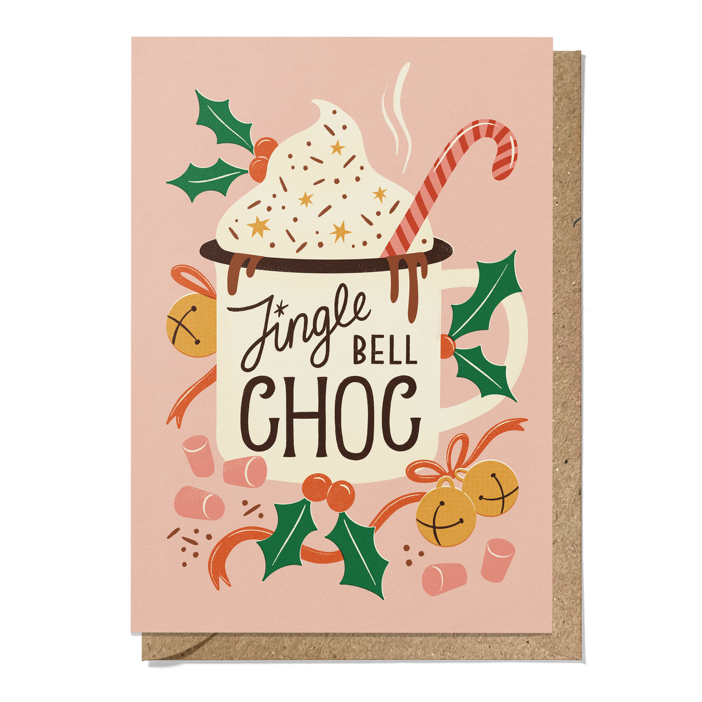 Hot Chocolate Camping Mug Christmas Card