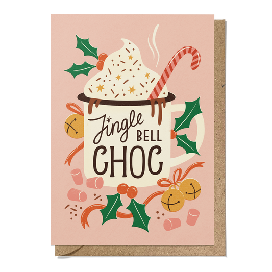 Hot Chocolate Camping Mug Christmas Card