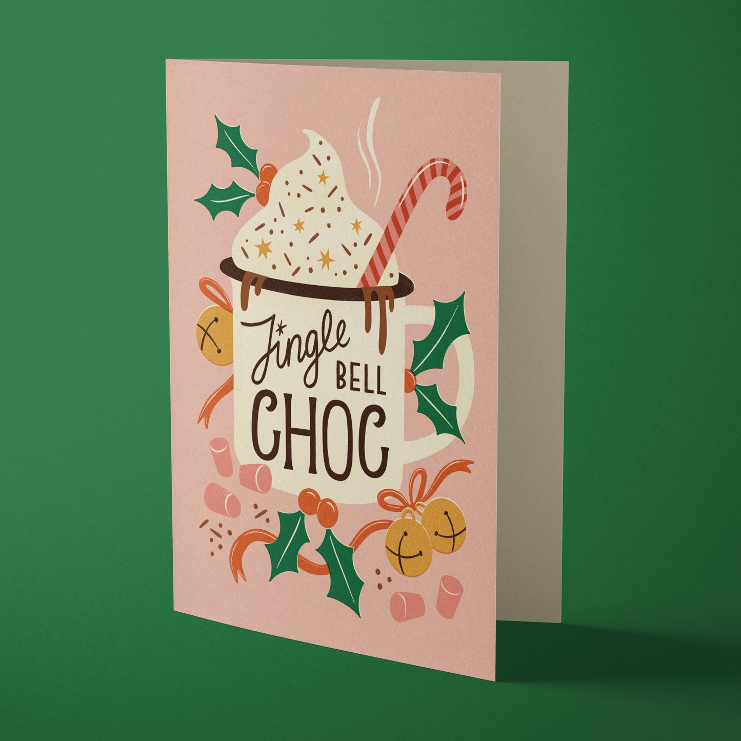 Hot Chocolate Camping Mug Christmas Card