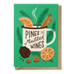 Mulled Wine Camping Mug Christmas Card