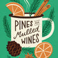 Mulled Wine Camping Mug Christmas Card