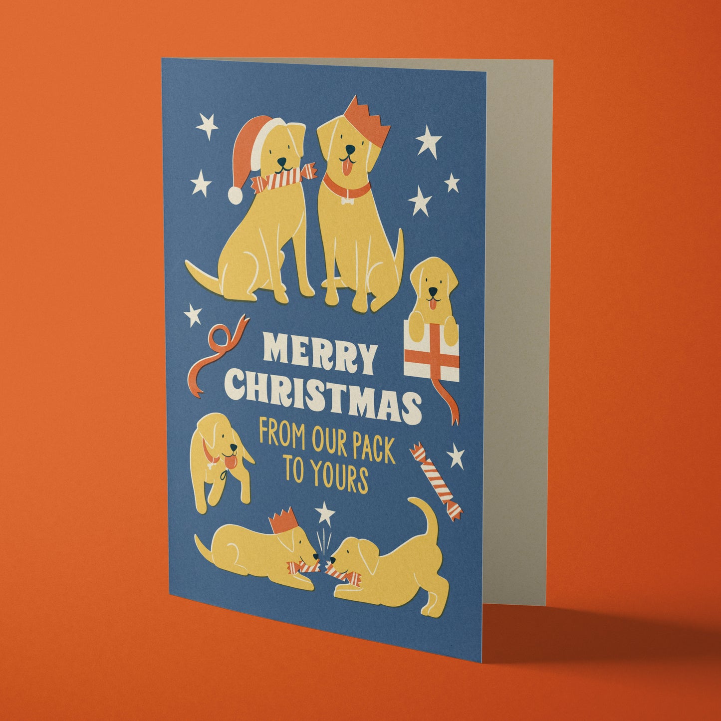 Fun Dog Family Christmas Card