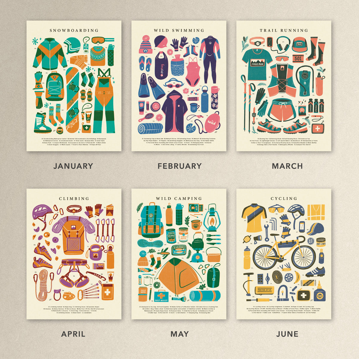 2027 Adventure Wall Calendar & Planner