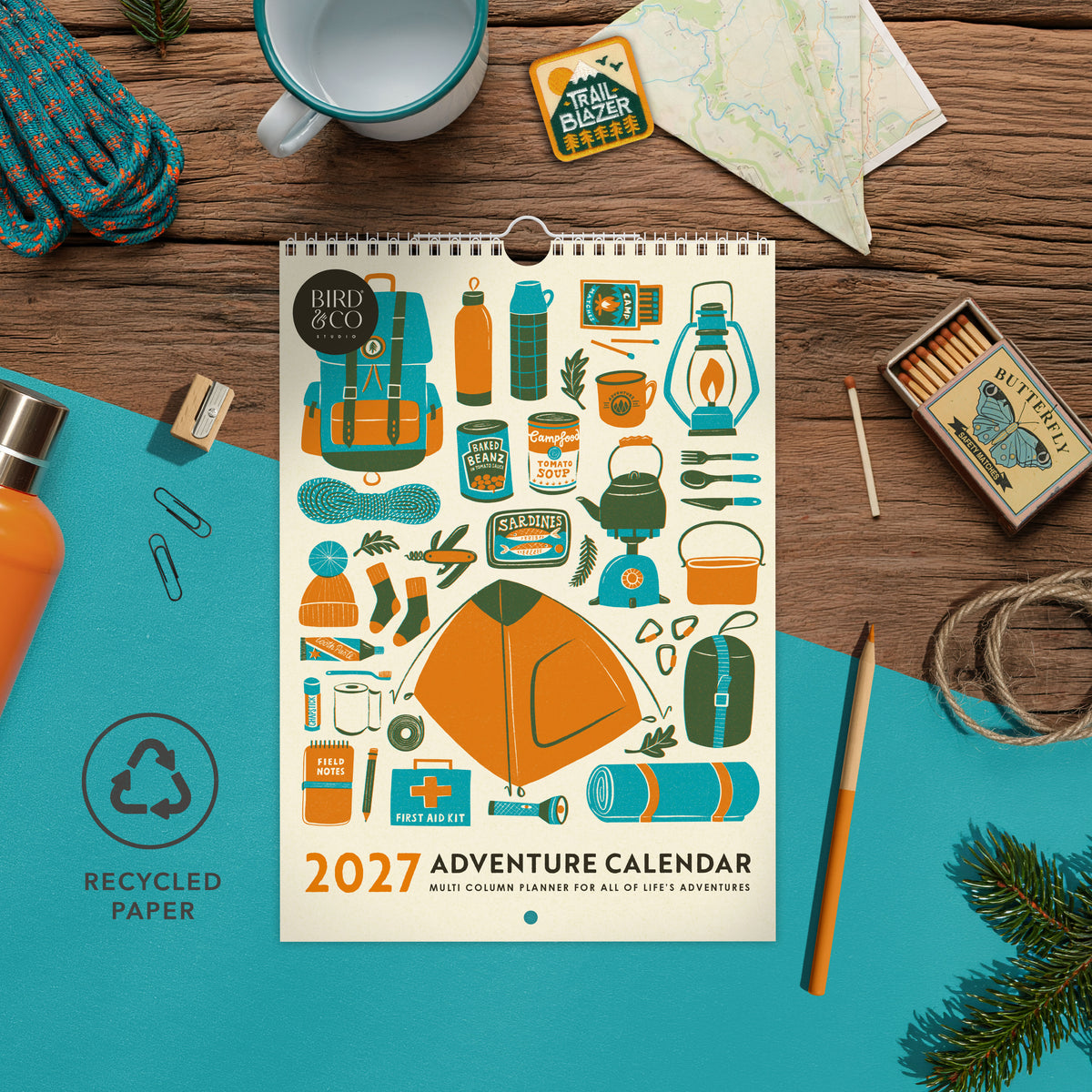 2027 Adventure Wall Calendar & Planner