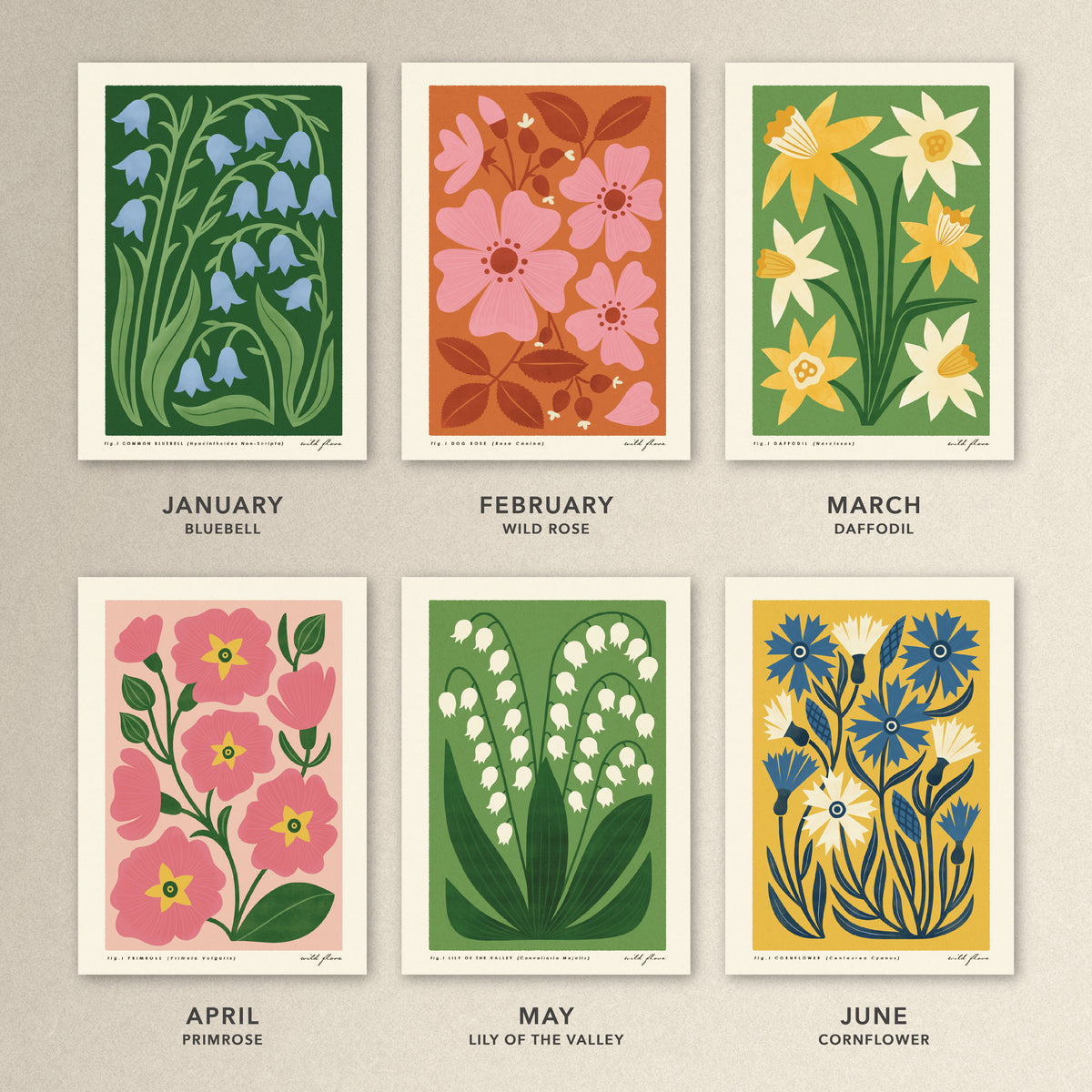 2027 Wild Flora Wall Calendar