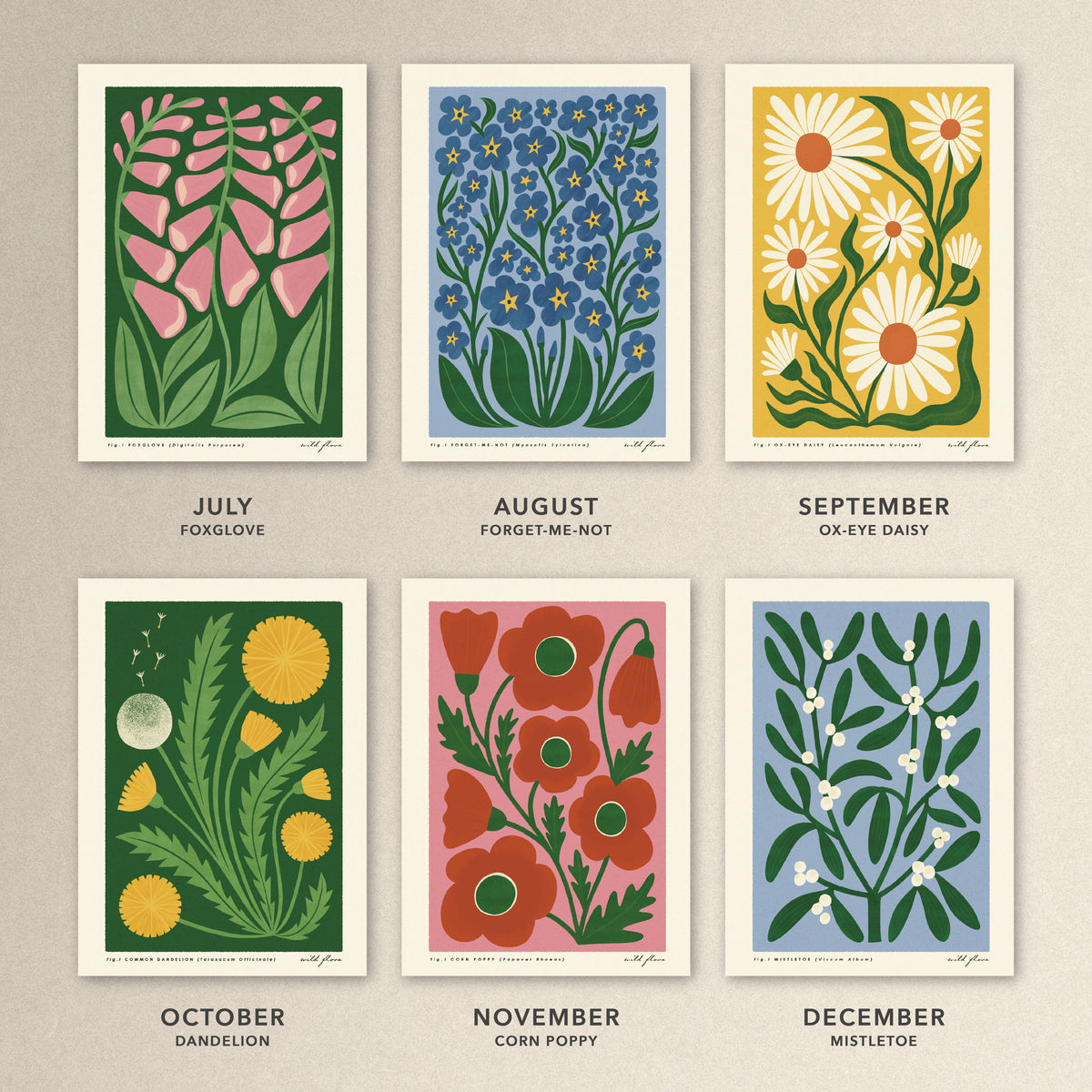 2027 Wild Flora Wall Calendar