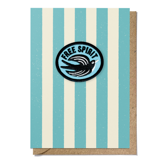 Free Spirit Bird Eco Patch Card