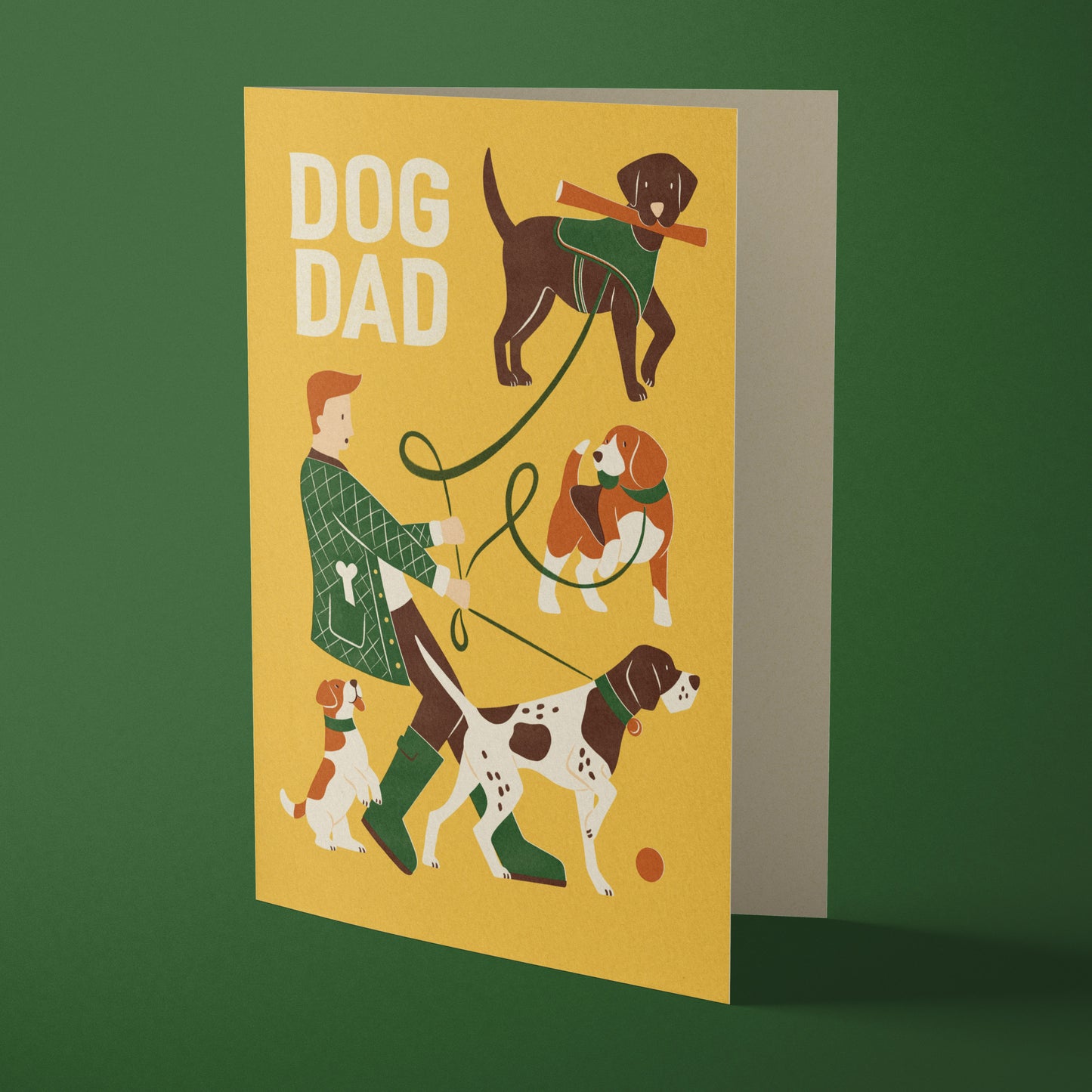 Dog Dad Greeting Card