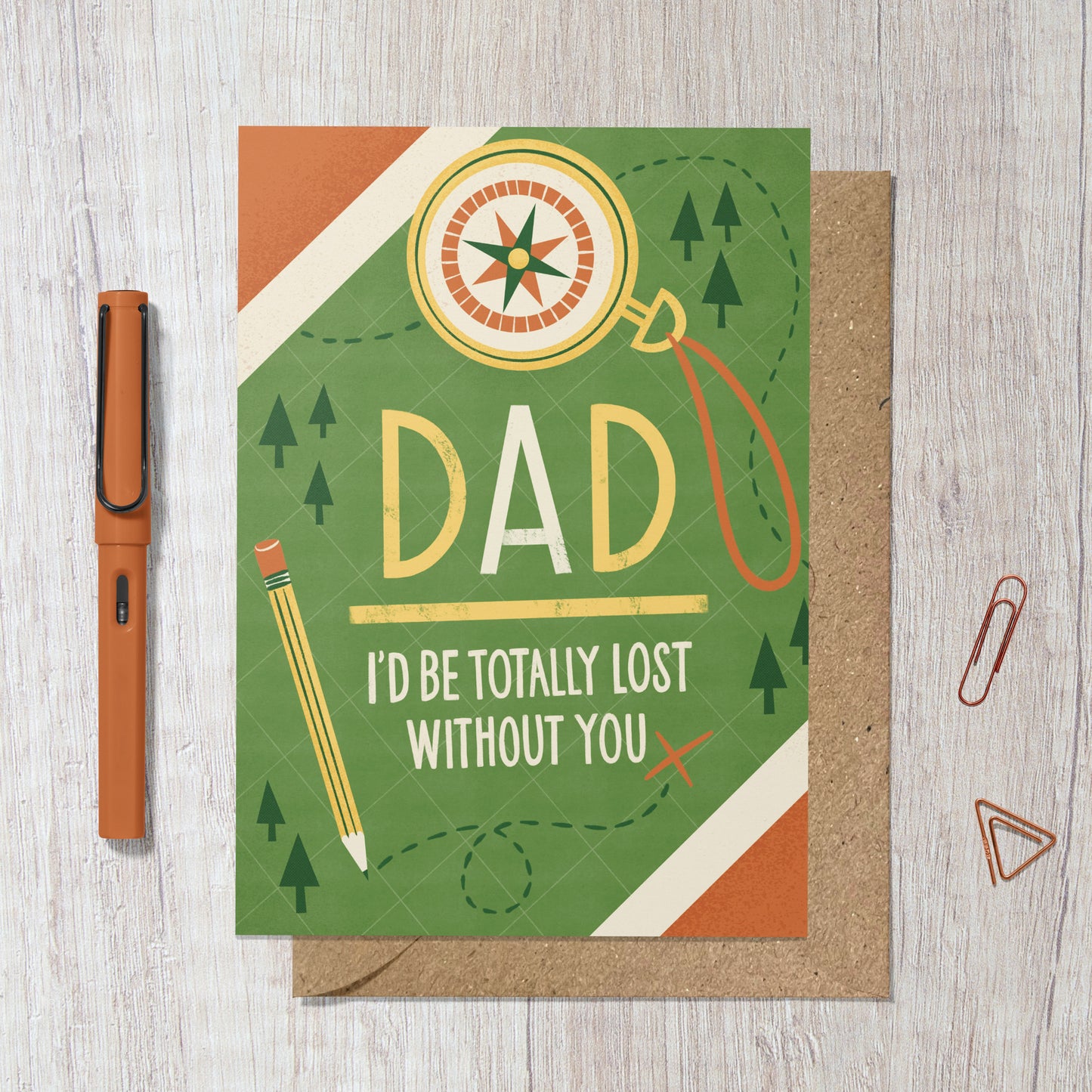 Lost Without You Greeting Card