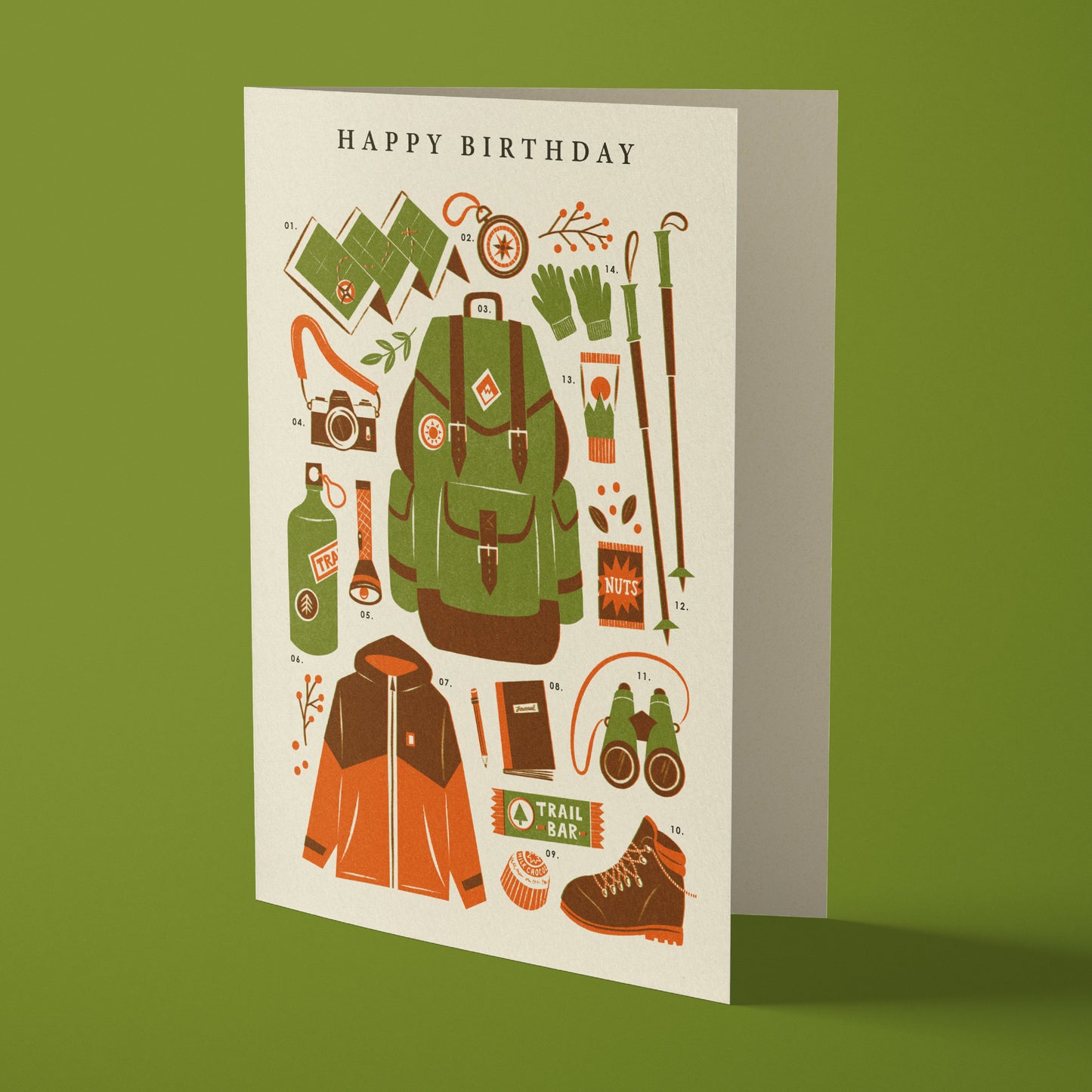 Hiking Kit Birthday Card