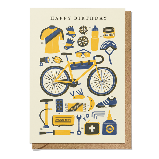 Cycling Kit Birthday Card