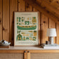 Canoeing Kit Art Print