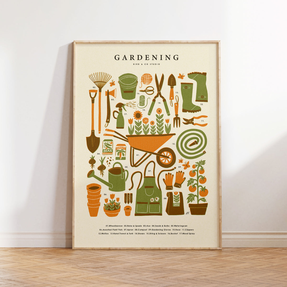 Gardening Kit Art Print