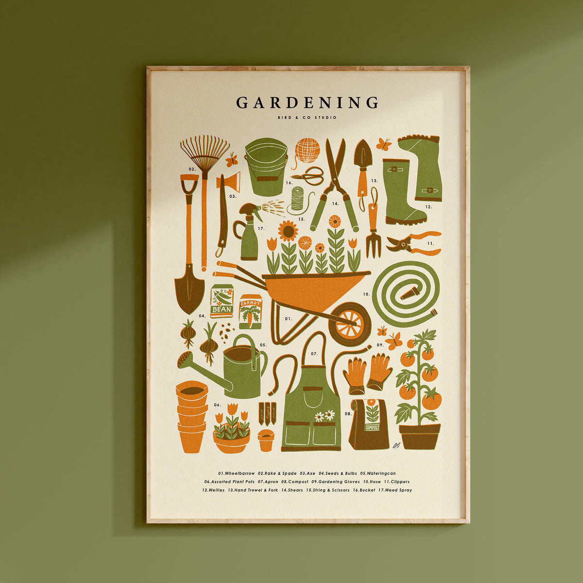 Gardening Kit Art Print