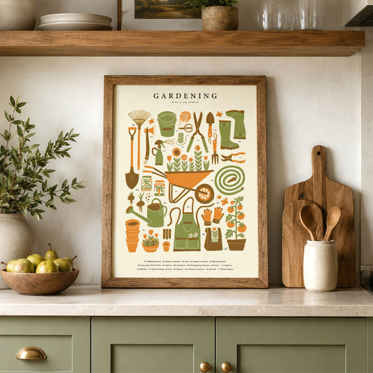 Gardening Kit Art Print