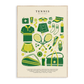 Tennis Kit Art Print