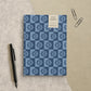 Cornflower Check Wildflower Recycled Notebook