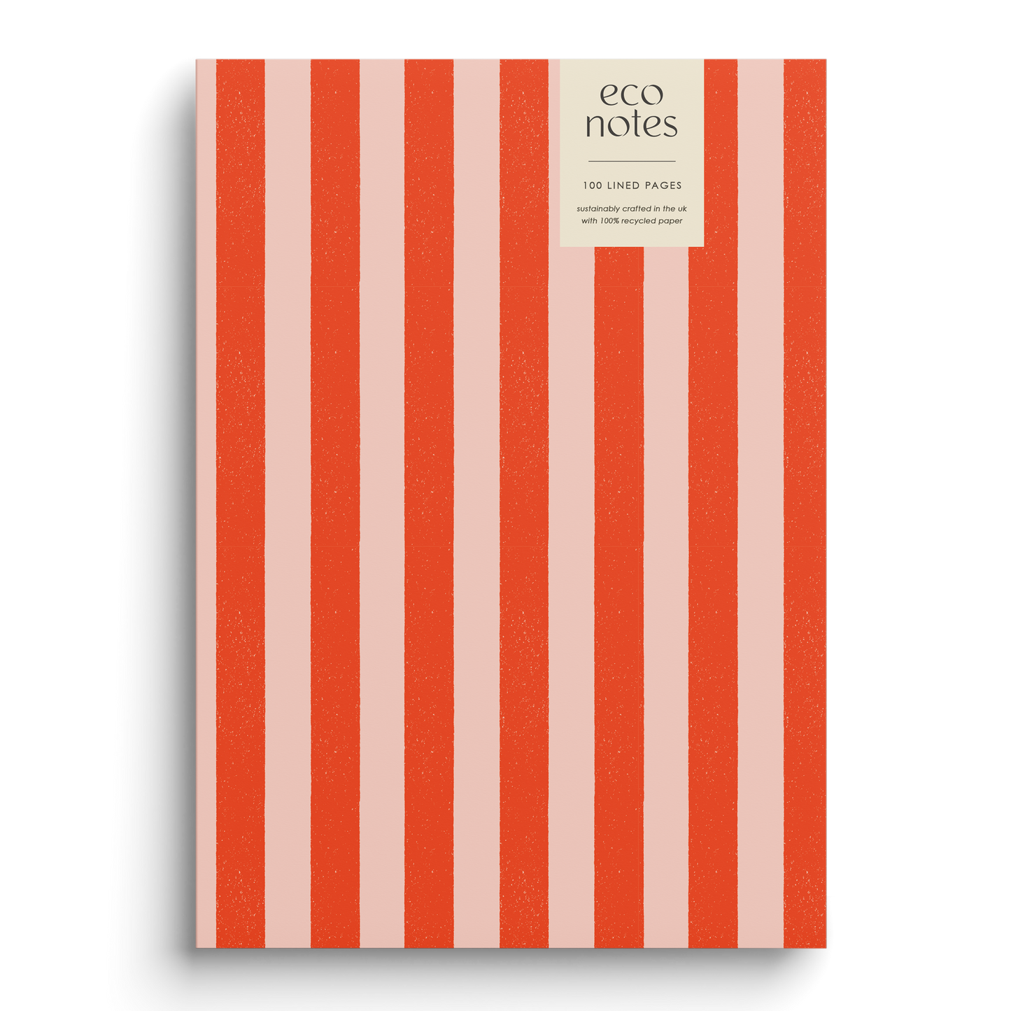 Candy Stripe Recycled Notebook