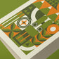 Hiking Geometric Reusable Art Card