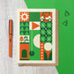 Golf Geometric Reusable Art Card
